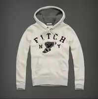 hommes giacca hoodie abercrombie & fitch 2013 classic t71 blanc casse